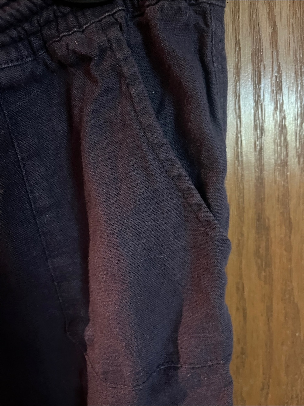 Navy Drawstring Pants - Picture 3 of 8